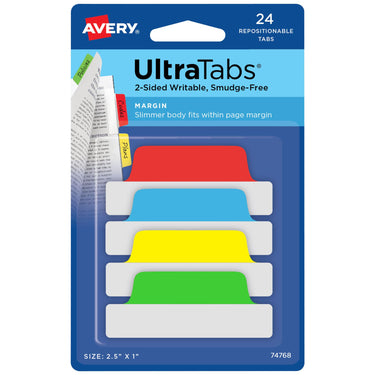 Avery Margin Ultra Tabs, 2.5